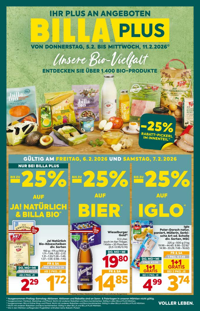 Prospekt von BILLA PLUS