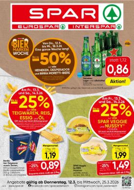 Titelbild des Prospekts von SPAR STMK