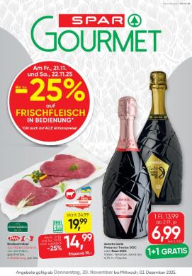 Titelbild des Prospekts von SPAR Gourmet