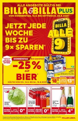 Titelbild des Prospekts von BILLA OOE