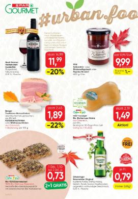 Titelbild des Prospekts von SPAR Gourmet
