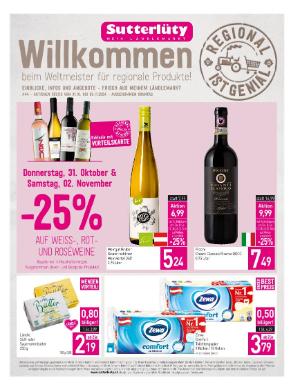 Titelbild des Prospekts von Sutterlüty