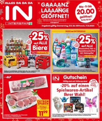 Titelbild des Prospekts von INTERSPAR SBG