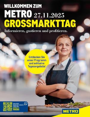 Titelbild des Prospekts von METRO GROSSMARKTTAG