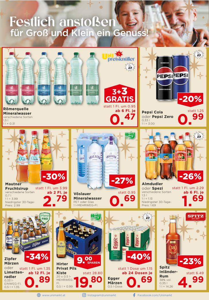 Prospekt von Unimarkt