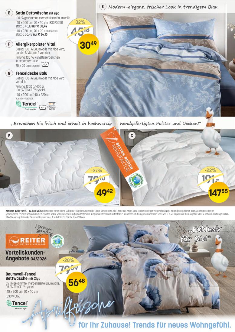 Prospekt von Betten Reiter
