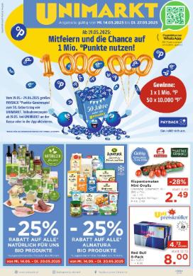 Titelbild des Prospekts von Unimarkt