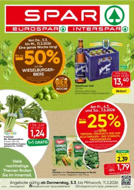 Titelbild des Prospekts von SPAR W / NOE / BGLD