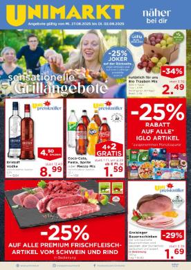 Titelbild des Prospekts von Unimarkt Nord
