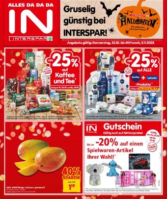 Titelbild des Prospekts von INTERSPAR Wien