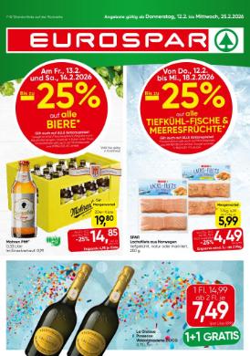 Titelbild des Prospekts von EUROSPAR VBG