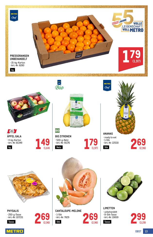 Prospekt von METRO