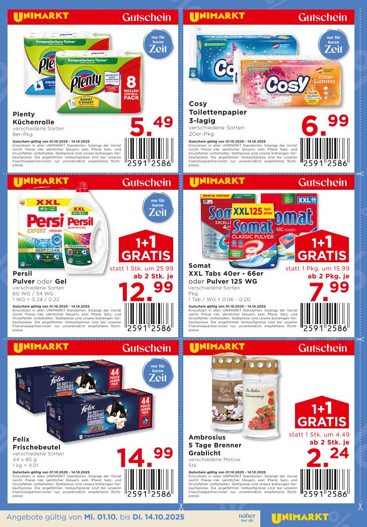 Prospekt von Unimarkt