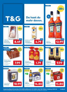 Titelbild des Prospekts von T&G Salzburg