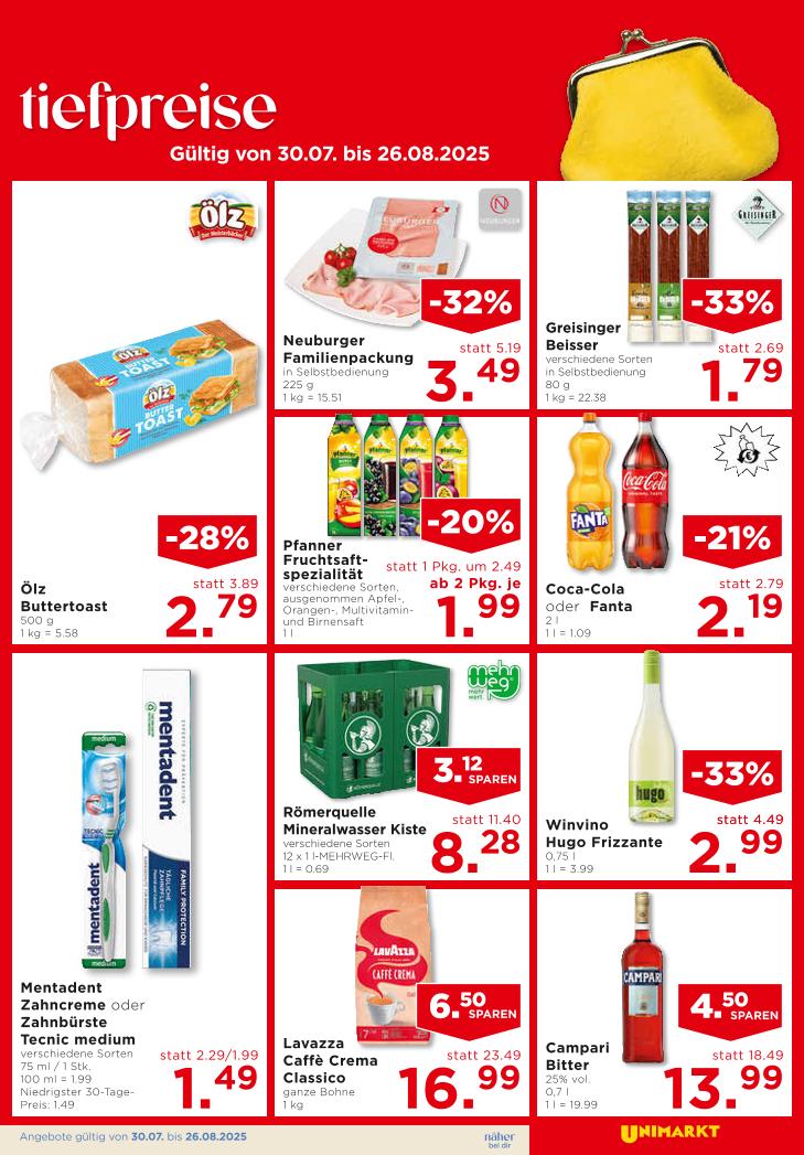 Prospekt von Unimarkt