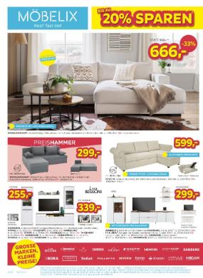 Titelbild des Prospekts von Möbelix