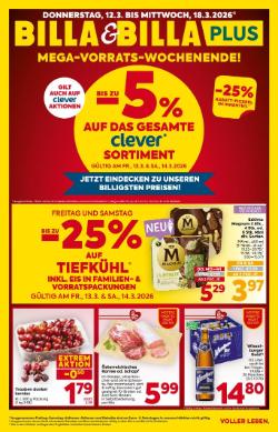 Titelbild des Prospekts von BILLA
