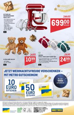 Titelbild des Prospekts von METRO GESCHENKE