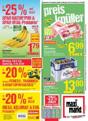 Titelbild des Prospekts von Maximarkt Wels / Vöcklabruck