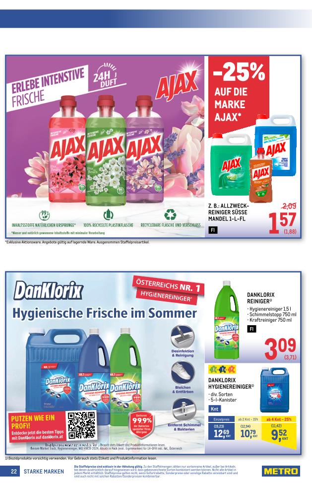 Prospekt von METRO