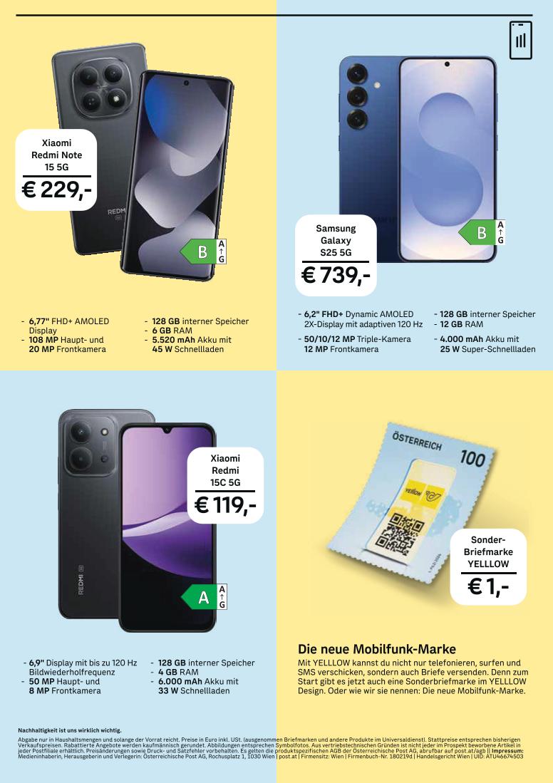 Prospekt von Österreichische Post