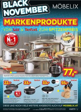 Titelbild des Prospekts von Möbelix Black November
