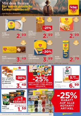 Titelbild des Prospekts von Unimarkt Ost