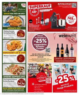 Titelbild des Prospekts von INTERSPAR OÖ