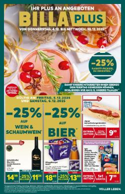 Titelbild des Prospekts von BILLA PLUS Niederösterreich