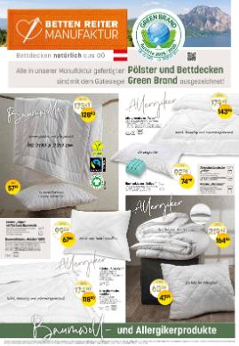 Titelbild des Prospekts von Betten Reiter