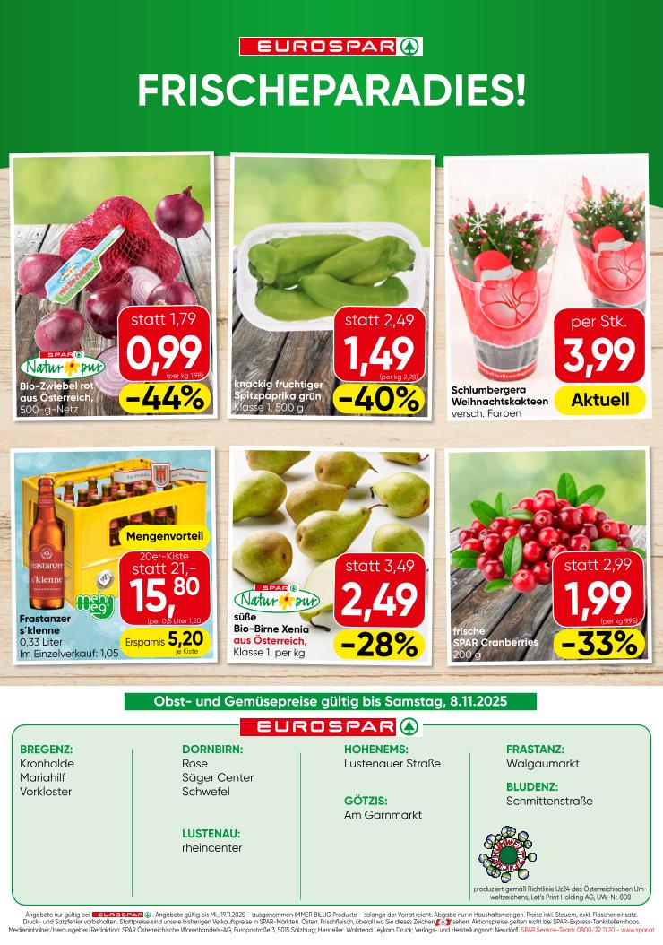 Prospekt von EUROSPAR