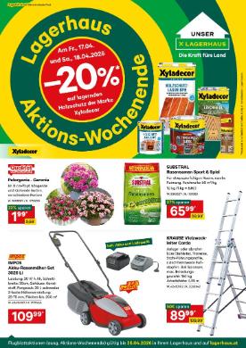 Titelbild des Prospekts von Lagerhaus