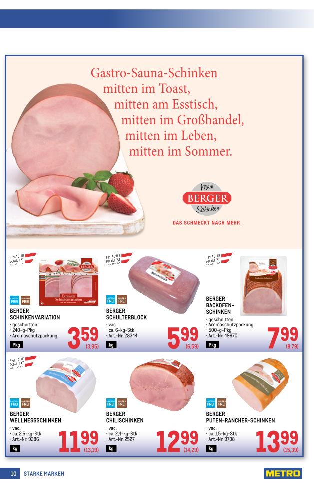 Prospekt von METRO