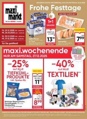 Titelbild des Prospekts von Maximarkt Anif