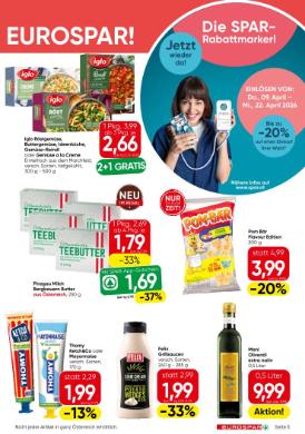 Titelbild des Prospekts von EUROSPAR W / NOE / BGLD