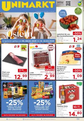 Titelbild des Prospekts von Unimarkt Nord / Ost