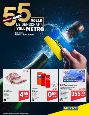 Titelbild des Prospekts von METRO JUBILÄUM