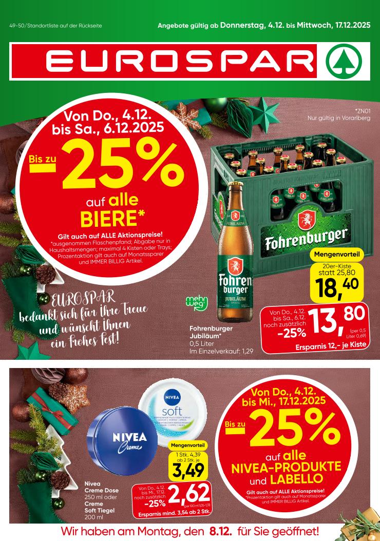 Prospekt von EUROSPAR