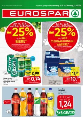 Titelbild des Prospekts von EUROSPAR Wien / NOE / BGLD