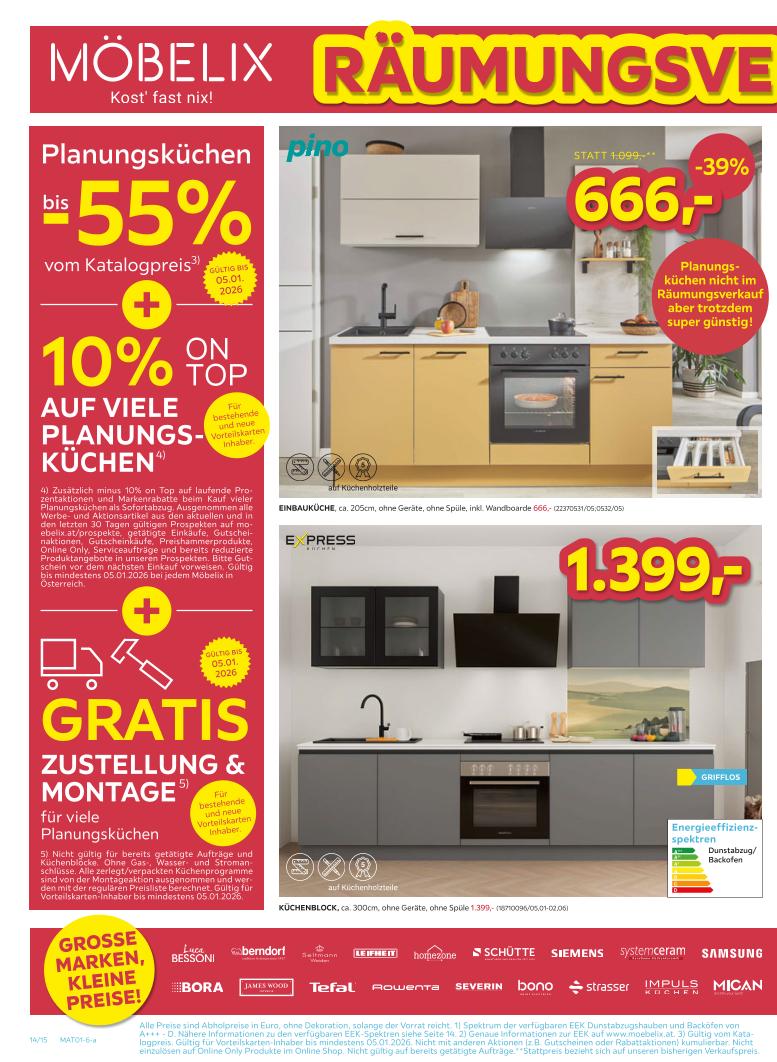 Prospekt von Möbelix
