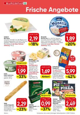 Titelbild des Prospekts von EUROSPAR VBG