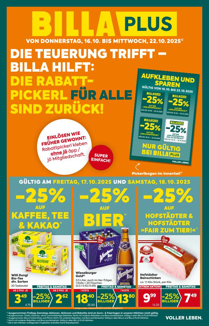 Prospekt von BILLA PLUS