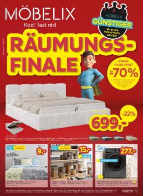 Titelbild des Prospekts von Möbelix
