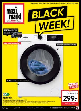 Titelbild des Prospekts von Maximarkt Black Week