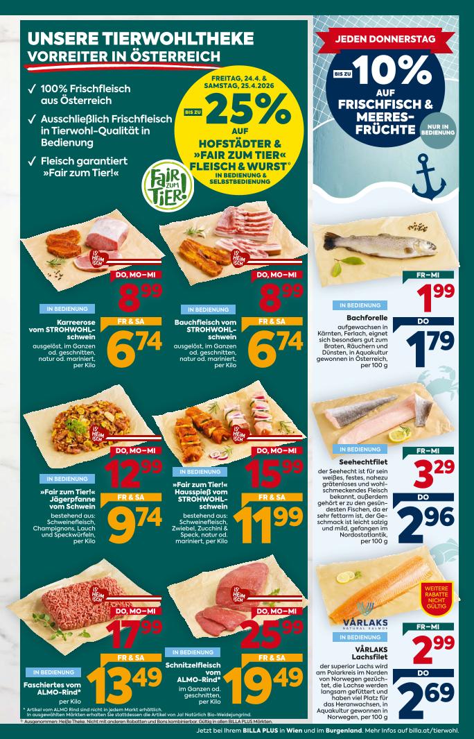 Prospekt von BILLA PLUS