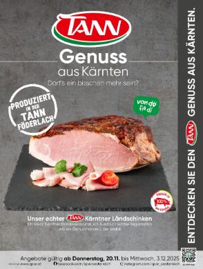 Titelbild des Prospekts von SPAR Tann Beilage