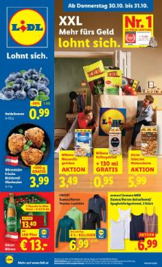 Titelbild des Prospekts von Lidl Österreich