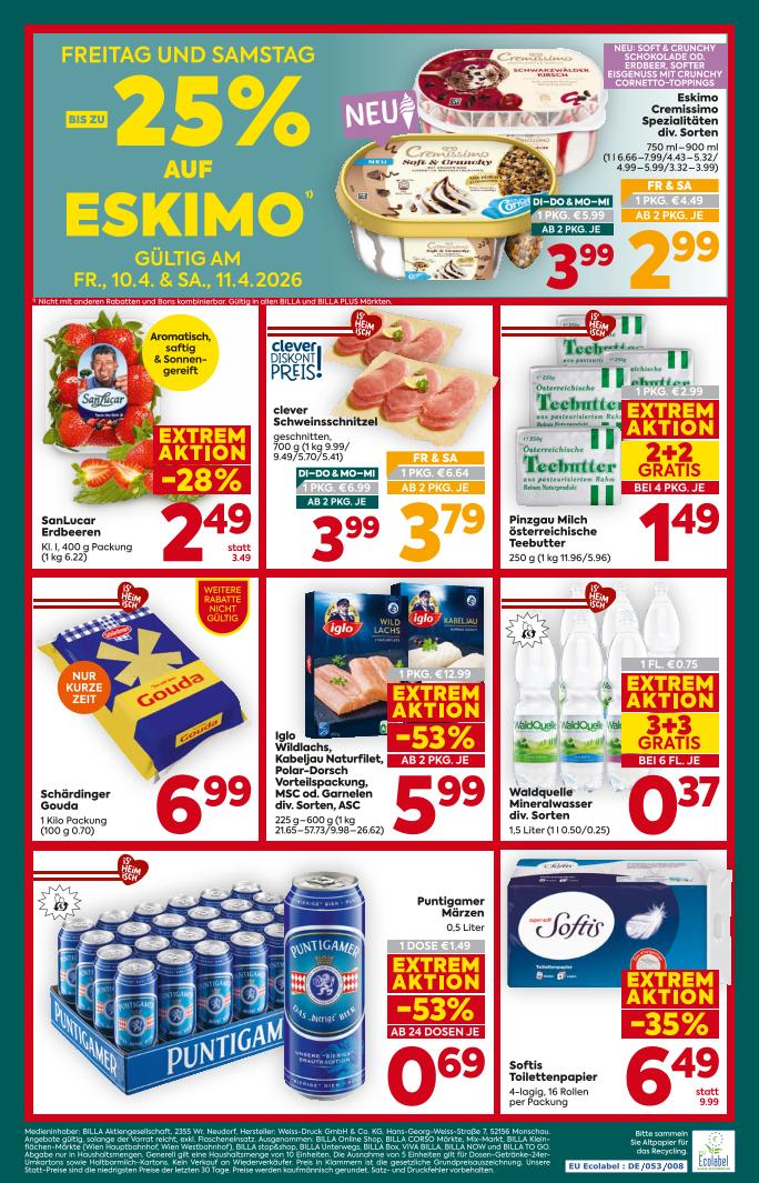 Prospekt von BILLA PLUS