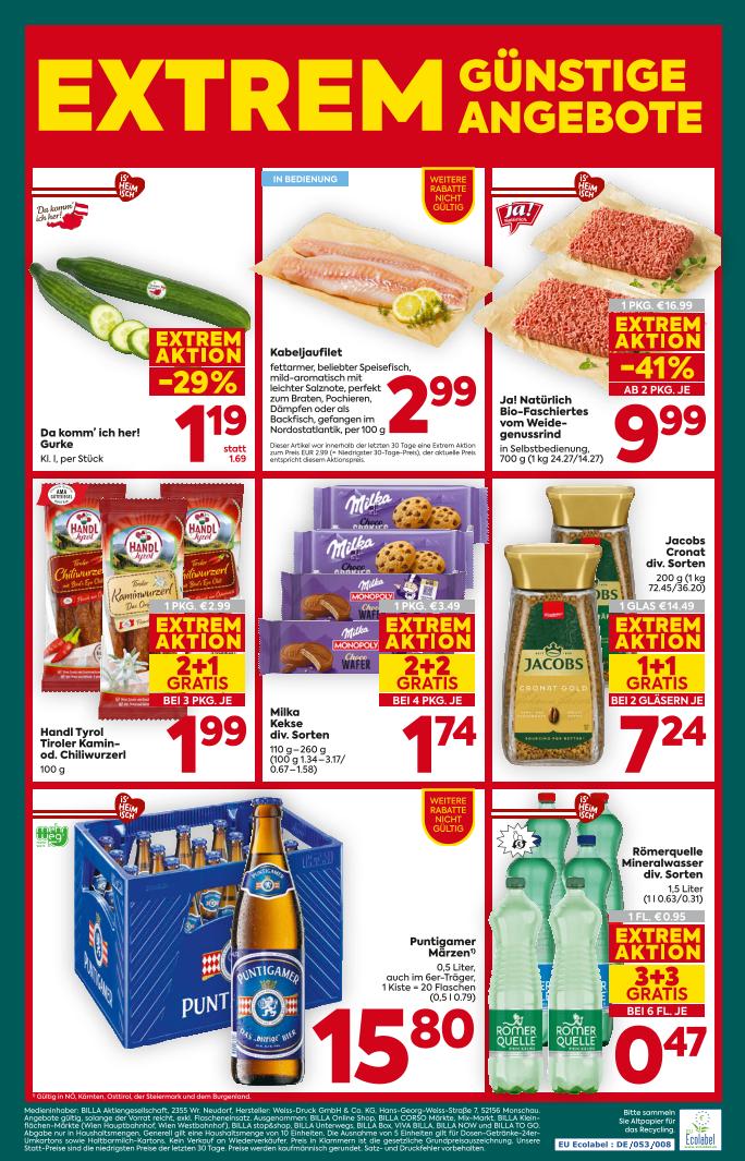 Prospekt von BILLA PLUS