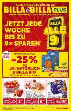 Titelbild des Prospekts von BILLA NOE